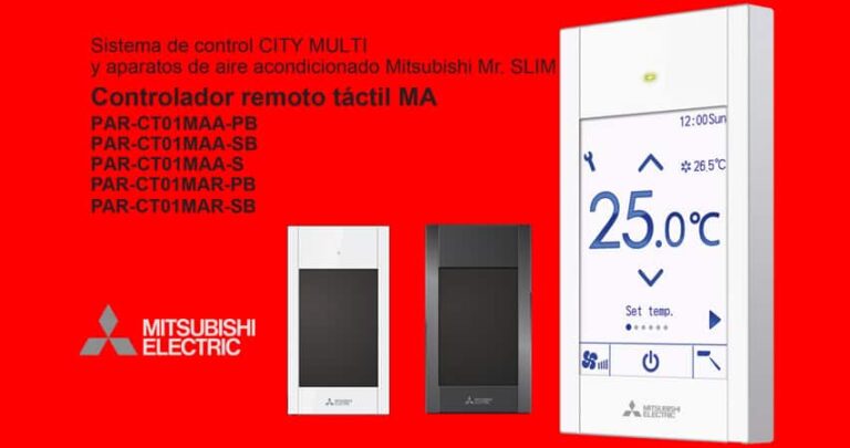 Nuevos mandos táctiles PAR-CT01